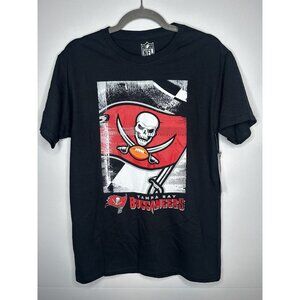 Tampa Bay Buccaneers T Shirt New Mens Small Black Print $40 MSRP